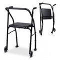 Lightweight 2-Wheel Mobility Walker with Padded Seat