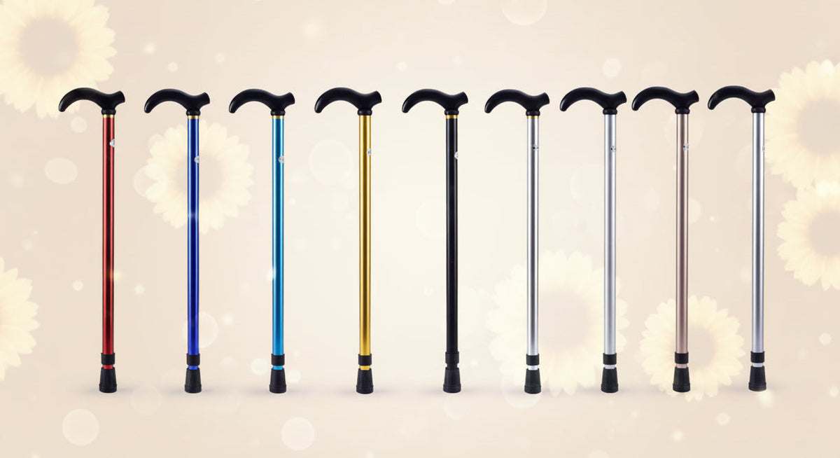 Lightweight Adjustable Walking Cane – 6 Color Options
